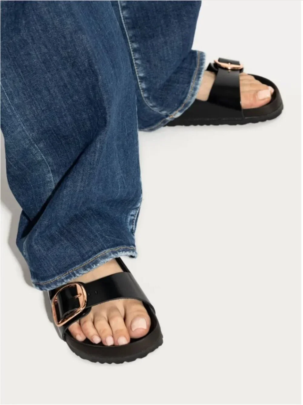 Birkenstock Arizona Big Buckle High Shine Exquisite – Black Size 38 / US 7–7.5